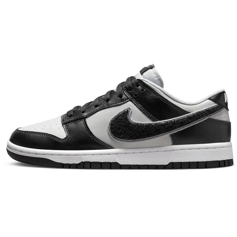 Nike Dunk Low 'Chenille Swoosh Black Grey'