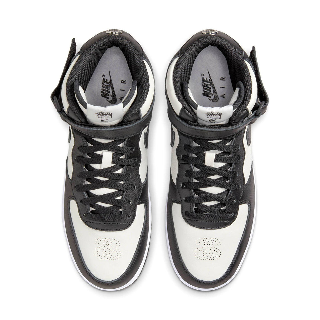 Nike x Stussy Air Force 1 Mid 'Light Bone Grey Black'