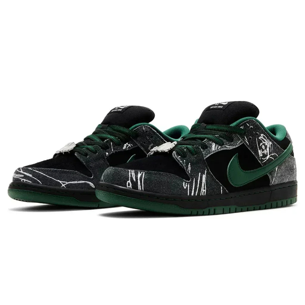 Nike SB x There Skateboards Dunk Low 'Anthracite Gorge Green'