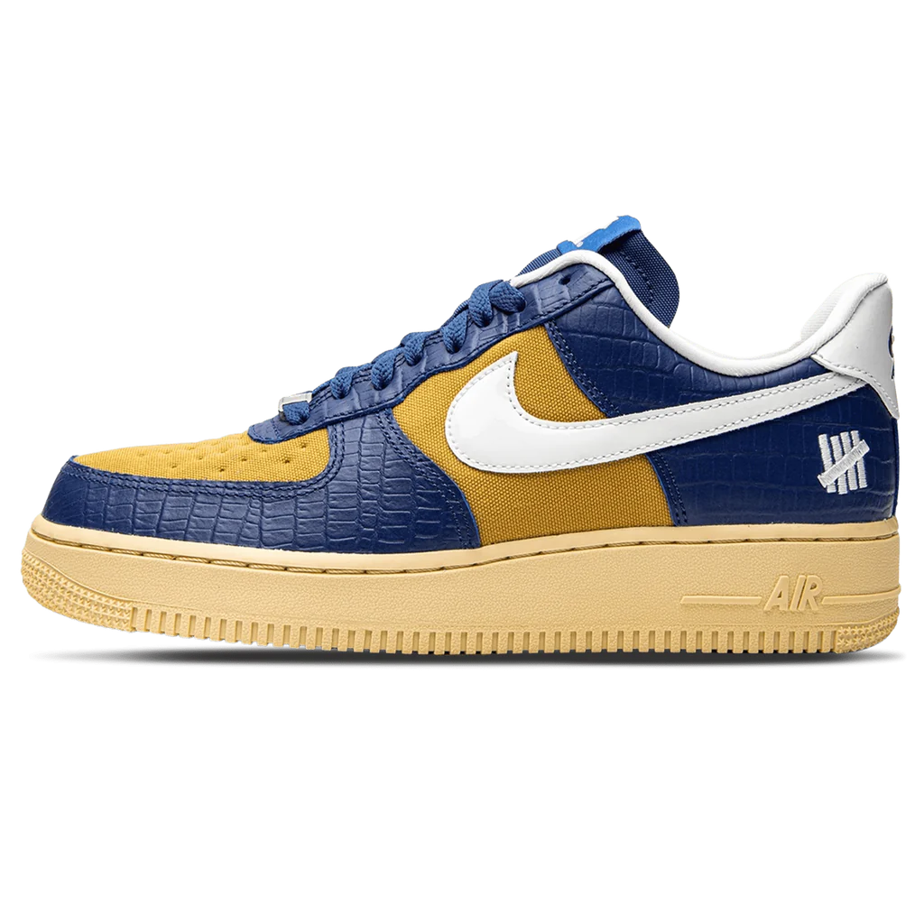 Nike x Undefeated Air Force 1 Low 5 On It 'Blue Yellow Croc'